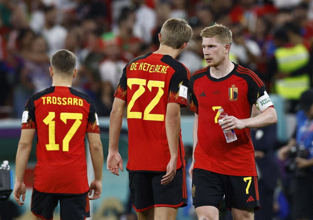 Bỉ thể hiện sự thất vọng tại World Cup 2022